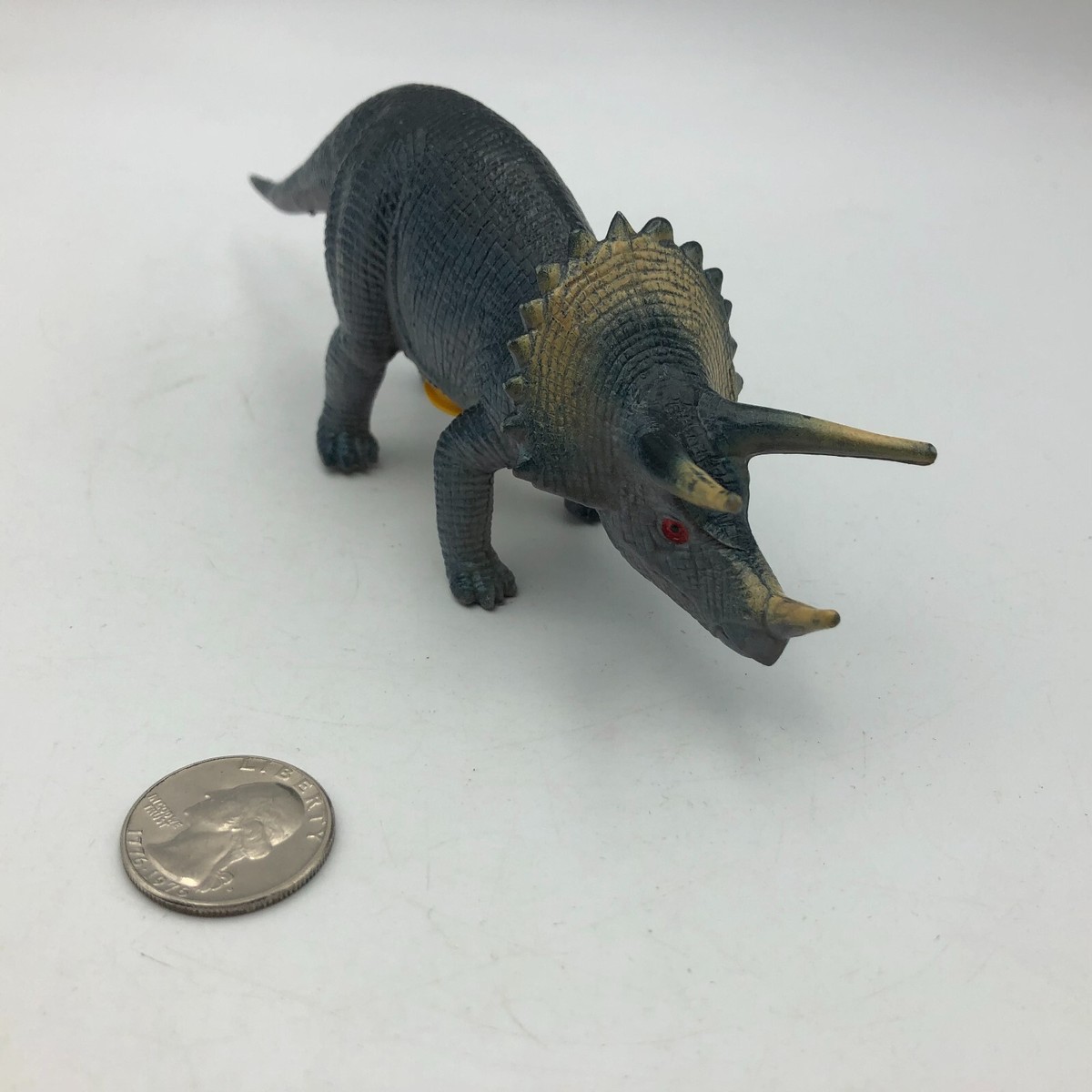 Growling Sound Toy Triceratops Dinosaur Figurine Tested