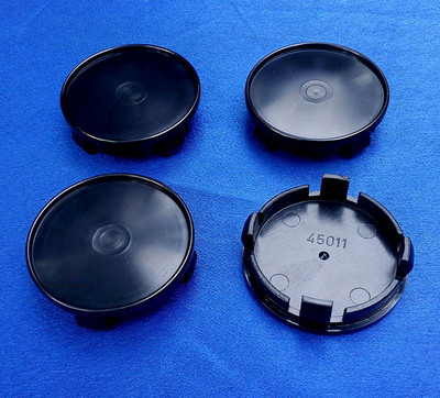 4 Stück Nabenkappen Felgendeckel 54,0mm  51,0mm für Alufelgen schwarz 45011