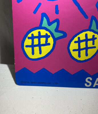 Vintage Sanrio Hello Kitty Sign Summer Fun Store Display Poster