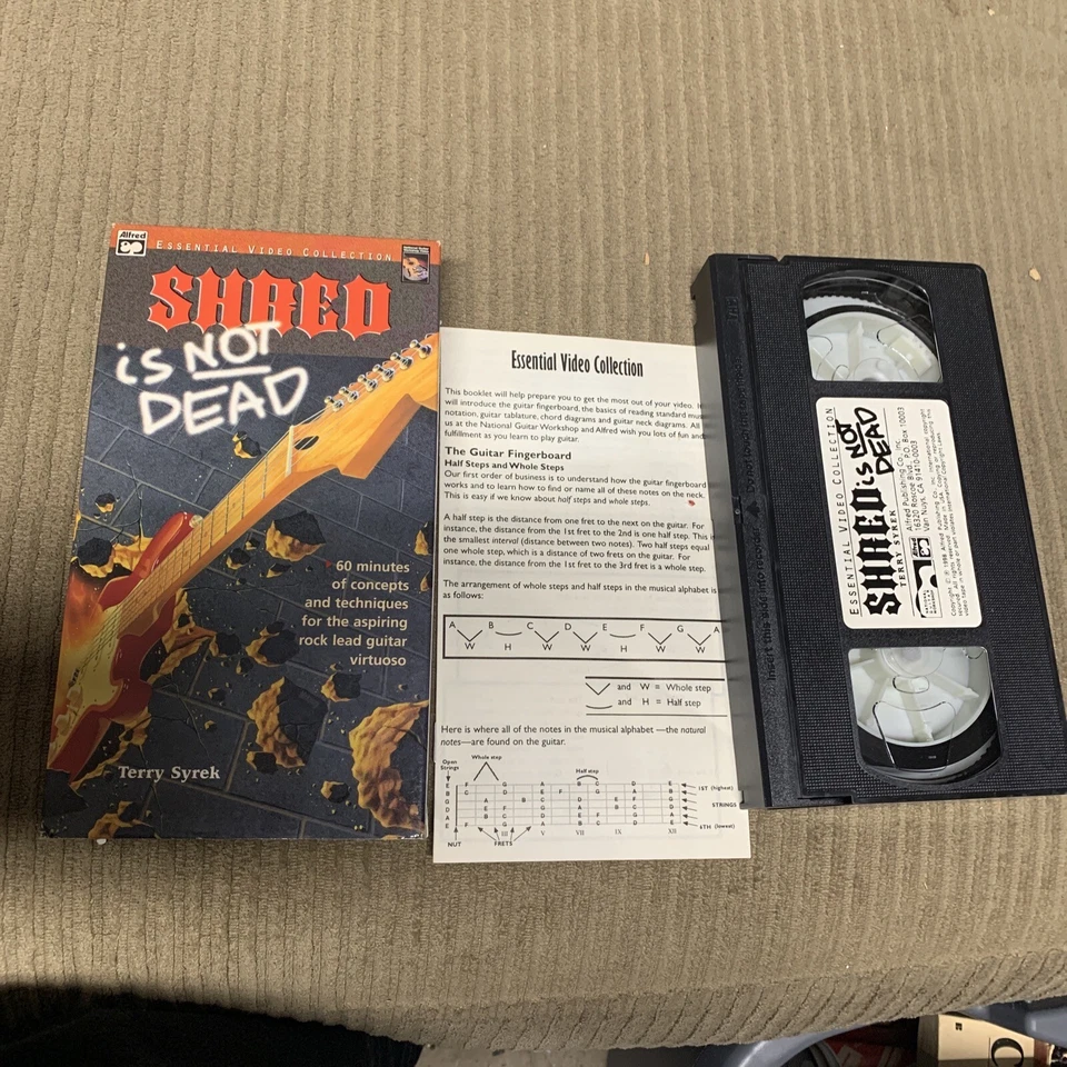 Shred Is Not Dead VHS Tape - 80's Metal Guitar Lessons -  Terry Syrek - 1998 - Image 4 of 4