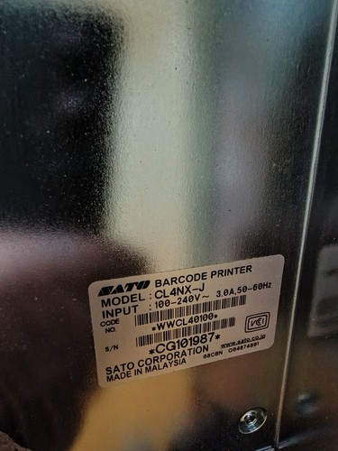 Stampante SATO CL4NX-J -203DPI -NFC -Taglierina - Garanzia 1 anno- Fattura- - Foto 7 di 16