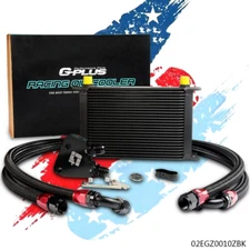 25Row AN10 Oil Cooler Kit+Sandwich Plate Fit For Billet LS1 LS2 LS3 LSX VE HSV G