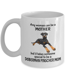 doberman coffee mug