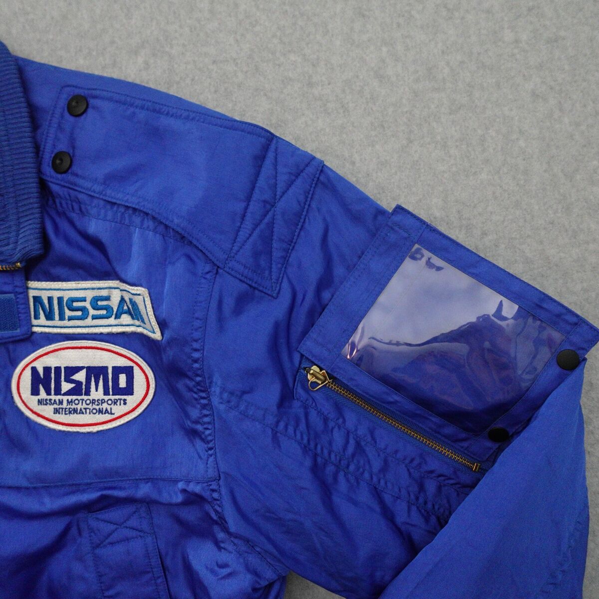 NISSAN NISMO Group C Nylon Jacket L Blue Motorsports NISSAN NISMO Group C Nylon Jacket L Blue Motorsports