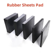 5 10 15 20 30 50 mm Black Rubber Sheets Pad 50x50 100x100 200x200 mm  Thick