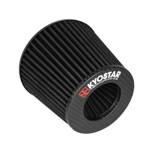 3"/3.5" Carbon Dry Air Filter Cold Air Intake Cone Replacement High Flow Inlet - Picture 52 of 120