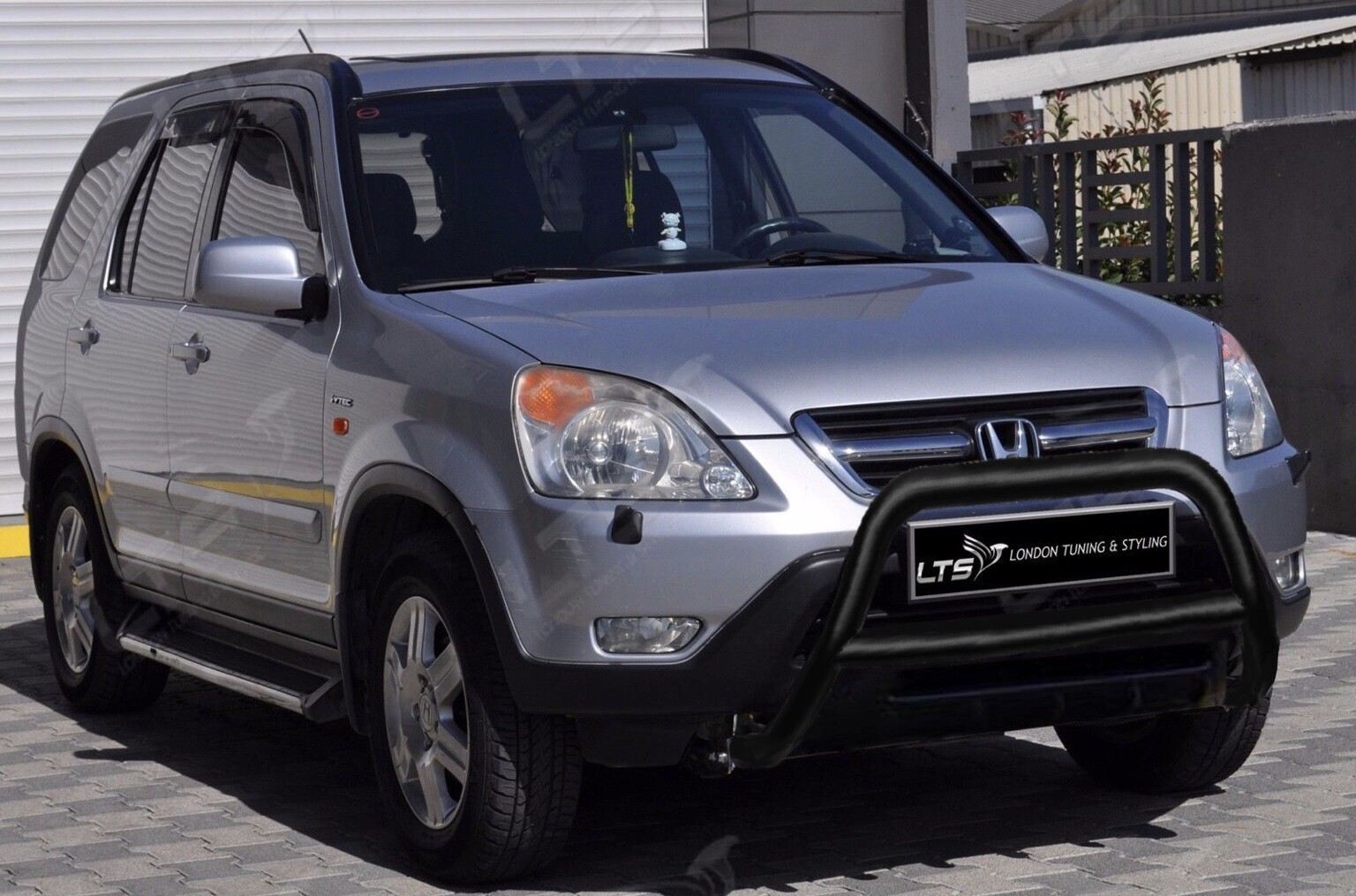 HONDA CRV STAINLESS STEEL BLACK AXLE NUDGE A-BAR BULL BAR GUARD 2001-2007 W K