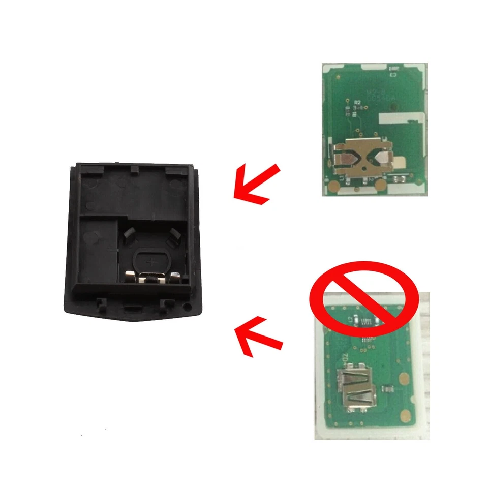 3Button Flip Car Key Fob Case For MAZDA 2 3 5 6 RX8 MX5 2009 2010 2011 2012 2013 - Image 3 of 4