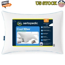 Cool Nites Sertapedic Bed Pillow Standard/Queen Bedding 1 Pack