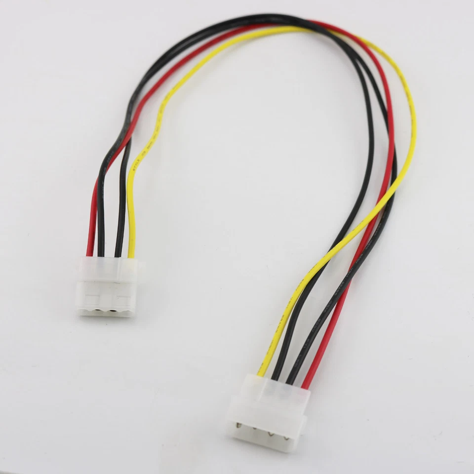 1pc 50cm/1.5ft IDE 4 PIN Molex Male Power to Female Jack Extension Adapter Cable - Bild 2 von 4