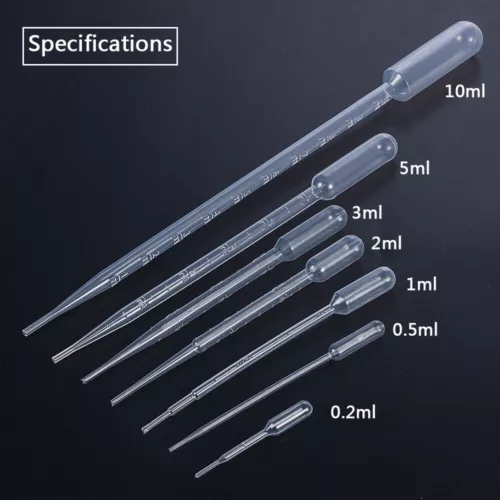 0.2-10ml Plastic Pipettes Eye Dropper Disposable Graduated Transfer Liquid Drop - Picture 12 of 23