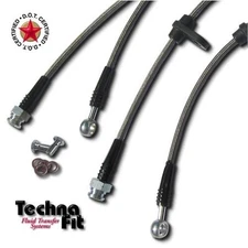 For Honda Pilot Passport FRONT + REAR Techna-Fit Stainless Steel Brake Lines
