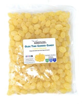 Olde Time Lemon Sanded Hard Candy, 4 lbs. ~ YANKEETRADERS  ~ FREE SHIPPING