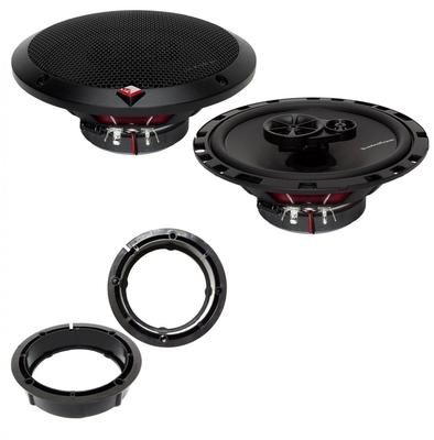 VW Golf MK5 2003 2009 Rockford Fosgate 17cm Rear Door Speaker Upgrade Kit 