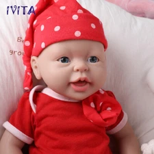 15"Real Reborn Baby Lovely Girl Newborn Realistic Full Body Silicone Doll