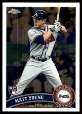 Matt Young 2011 Topps Chrome #185 Braves MLB READ FREE SHIPPING AutographDen