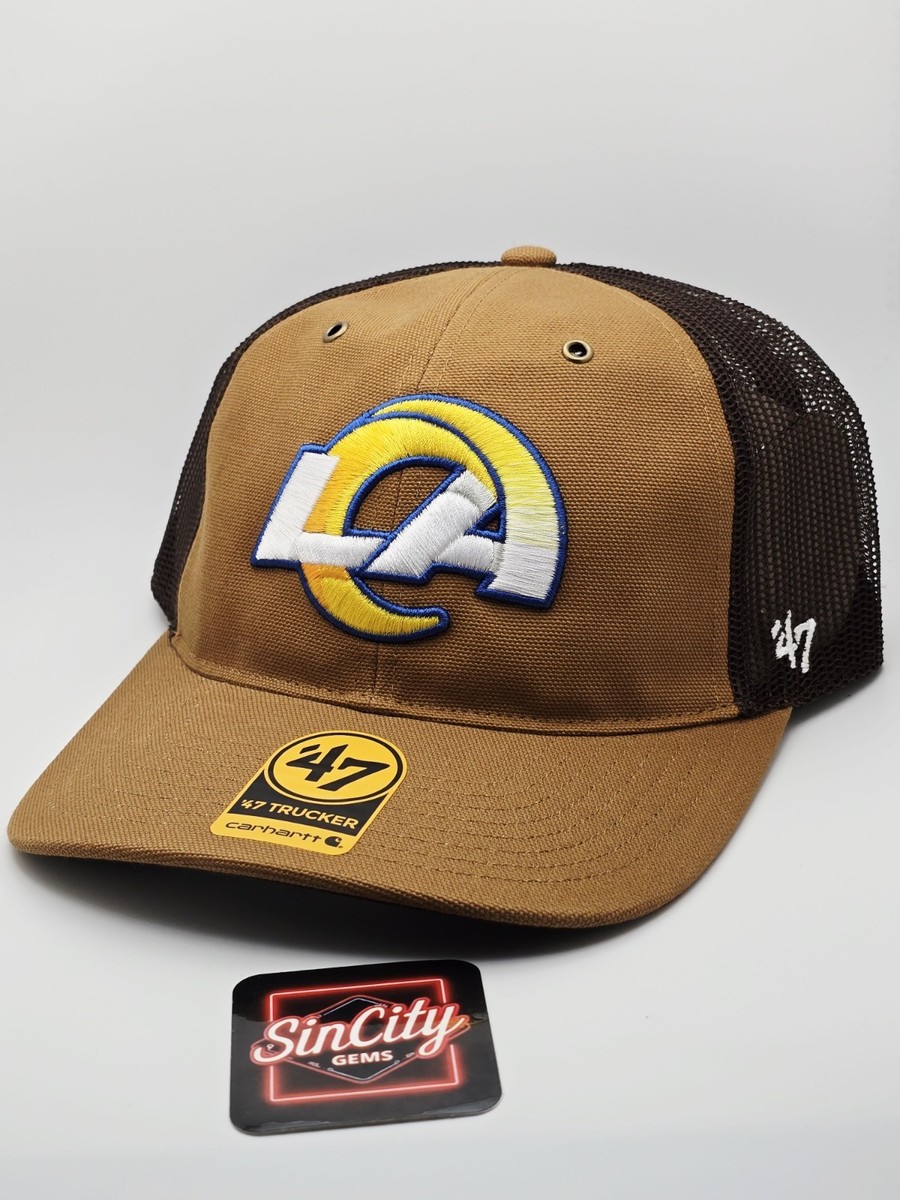 カーハート✖︎47ブランド　Los Angeles Rams キャップ　帽子 Los Angeles Rams Carhartt '47 Trucker Adjustable Snapback Hat 2025