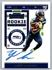 Ugo Amadi 2019 Panini Contenders Rookie Ticket Auto #221 Seattle Seahawks