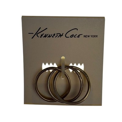 Kenneth Cole New York Set 3 Antique Gold Toe Thumb Rings Jewelry Plain Band Gift