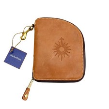 NWT Mulholland Leather Jewel Golf Case Travel Accessory Pouch Brass Clip AL1066