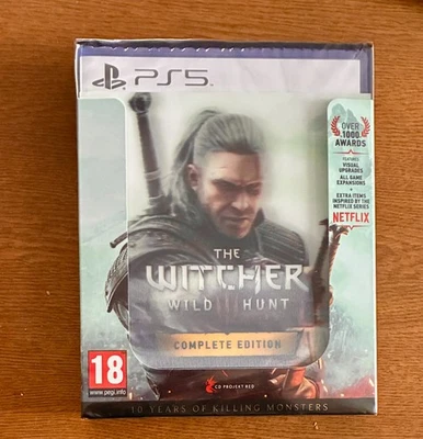THE WITCHER 3 WILD HUNT 10 YEARS ANNIVERSARY STEELBOOK EDITION NEUF PS5 STEELBOX