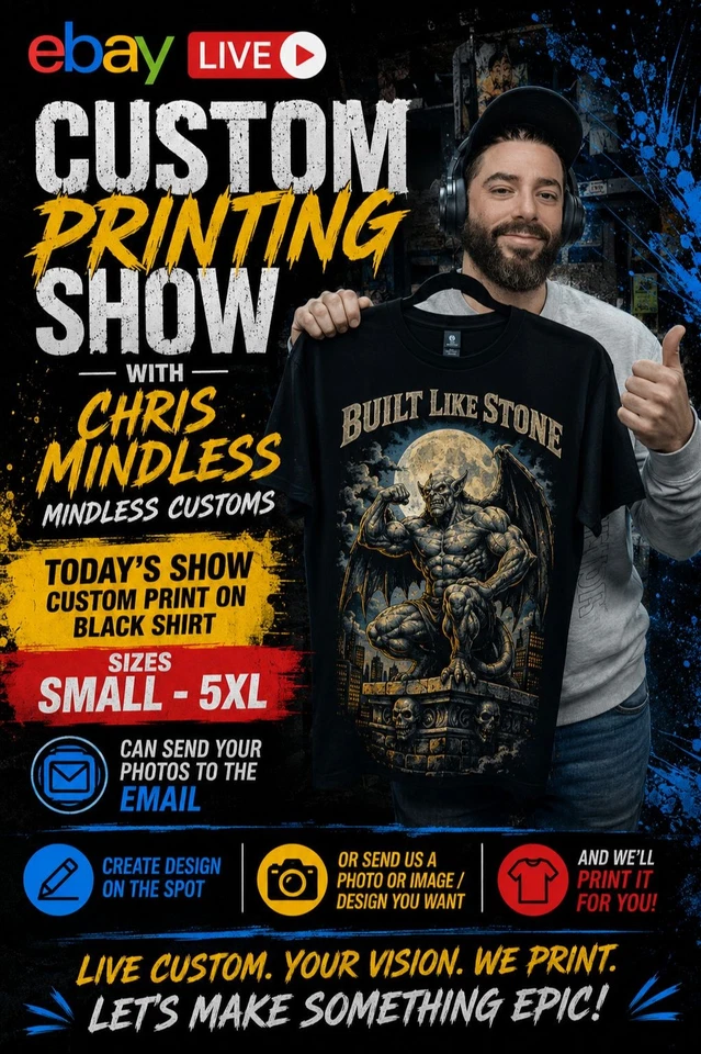 🔥 CUSTOM PRINT SHOW - BUY IT NOW TO ORDER YOUR CUSTOM PRINT