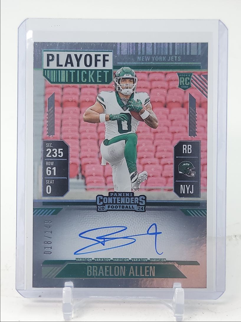 BRAELON ALLEN 2024 CONTENDERS PLAYOFF TICKET VARIATION RC AUTO /149 Q1727