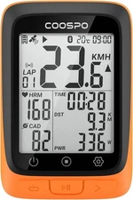 COOSPO Bike Computer Wireless GPS, Cycling Computer GPS Bike Tracker, Orange