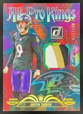 2023 Donruss All Pro Kings Studio Series Relics #APK-16 Justin Tucker /100