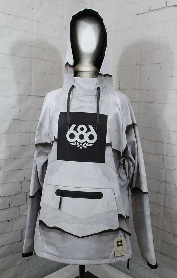 686 Men's Waterproof Hoody, Men's Large Smoke Mountain Print New - Image 2 of 4