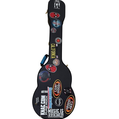 Handmade 3 String Cigar Box Guitar Folk Blues Instrument w Hard Case