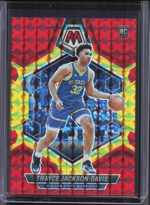 2023-24 Mosaic #205 Trayce Jackson-Davis Red Yellow Fusion #/75 RC RG38