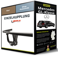 Starre AnhäNgerkupplung für Mercedes Gl-Klasse 06- Typ X164 Imiola Hak-Pol NEU