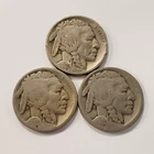 1920 P D S 5c Indian Head Buffalo Nickel - Mint Mark Set - U2827