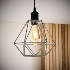 Ceiling Light Shade Geometric Pendant Lampshade Lamp Industrial Cage Vintage LED