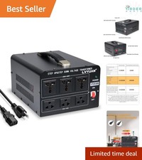 3000 Watt Voltage Converter Heavy Duty Step Up Down 110V 240V Power Transformer