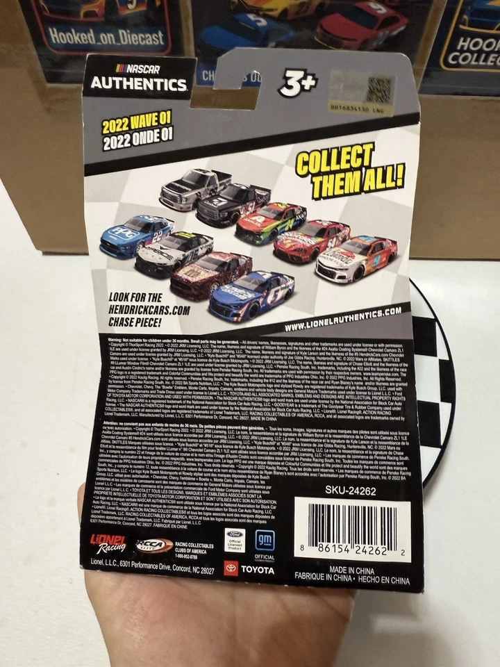 AJ ALLMENDINGER #16 HYPERICE BRICKYARD WIN NASCAR Authentics 1:64 Diecast WAVE 1 - Image 4 of 4