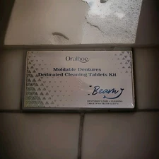 Oralhoe Moldable Dentures Set NEW SEALED BOX 1 pair dentures, 6 cleaning...