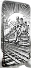 10 ozt 999 Fine Silver Art Bar- CRAZY TRAIN - ADAMO TECHNE - Limited Edition