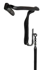 $490 Alexander McQueen Women's Linear Drop Right Ear Cuff Single Earring Black