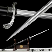 High steel blade Chinese Six-sided cloud-shaped flail 祥云六棱锏 black steel saya