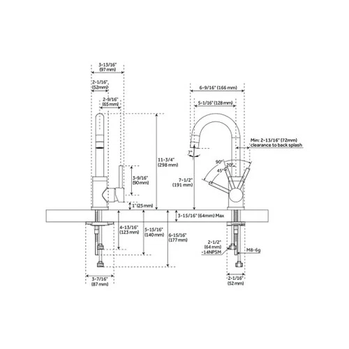 New Matte Black Ravenel Single-Hole Bar Faucet by Signature Hardware - Picture 3 of 3