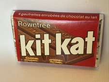 Original 1968 Vintage Rowntree’s Kit Kat Chocolate Bar Sealed Candy Bar Rare NOS