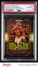 2022 Panini Chronicles Prizm Black Gold Vinyl #3 Patrick Mahomes II 2/5 PSA 10