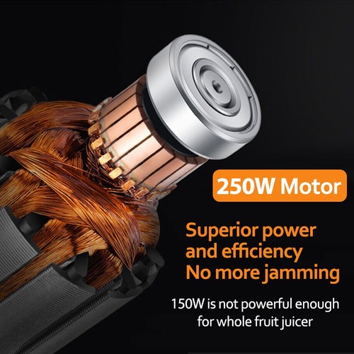 Fruit Juicer Slow Juicer Vegetable Processor Cold Press Two-speed Low noise 250W - Picture 7 of 12