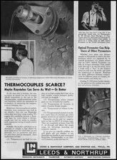 1942 Leeds & Northrup Philadelphia Photos Rayotube Installation Vintage Print Ad