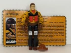 G.I. Joe Skystriker Tiger Rat pilot v1 1988 COMPLETE WITH CARD