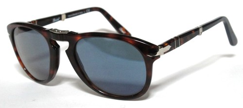 PERSOL 714 52 Havana Blue Customized Sunglasses Sun Folding Aviator Brown |  eBay