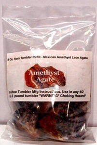 Rockhound's 1st Choice Rock Tumbler Gem Refill Kit Mexican Amethyst Agate Rough