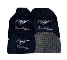 Car Mat For Mustang Universal Car Floor Mats 4Pcs 
